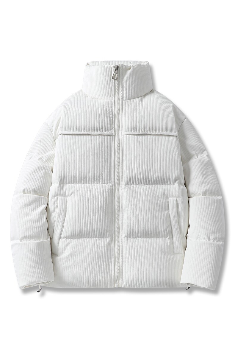 冬季新款钻石格潮流纯色立领加绒加厚羽绒服保暖外套ESY0211-P200,男装羽绒服,电商B306
