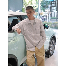 网络图现货休闲衬衣秋季潮流格子长袖衬衫男RC215-P65，男装衬衫，星座1005-4
