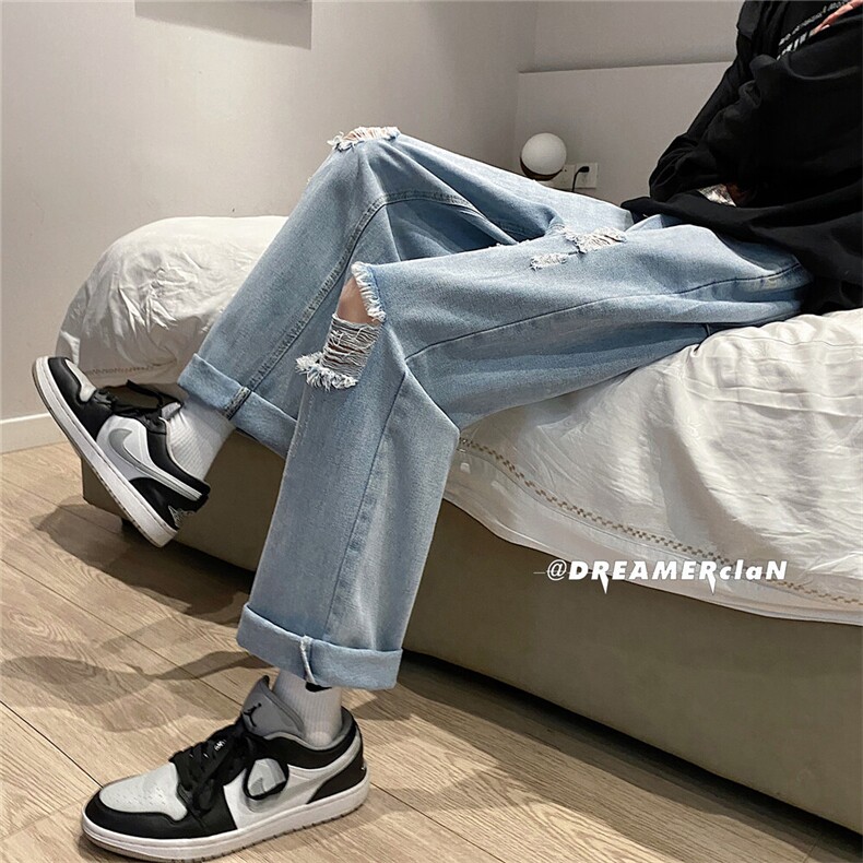 k701-p48-控68M-5XL美式高阶黄泥拉链宽松大码牛仔裤cityboy,男装牛仔裤,星座116