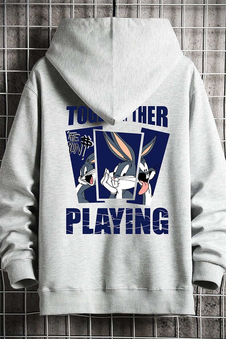 KS21234-P38连帽开衫卫衣男运动外套大码班服网格,男装卫衣,电商A040A