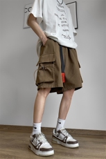 X2408-TP27控价48美式机能大口袋宽松五分裤夏季潮流伞兵裤直筒，男装休闲裤，电商A102-1