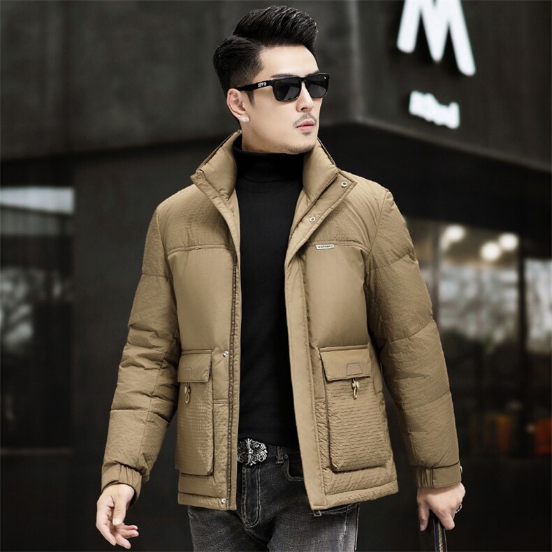 B807钱塘2020-3时尚休闲厚款百搭新款冬季中年男士羽绒服P228,男装羽绒服,钱塘207-3