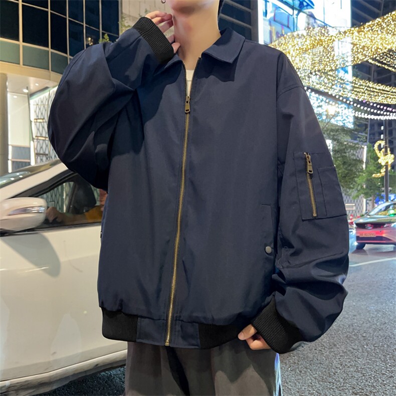 美式高阶翻领秋季棒球服潮牌宽松夹克外套男女潮26185TP40,男装夹克,电商A247
