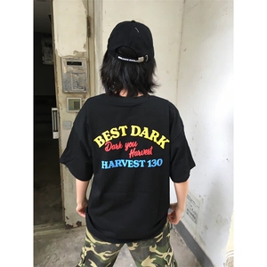 万针全刺绣工艺抖音得物高品质260克重磅纯棉双纱美式高街短袖T恤图片