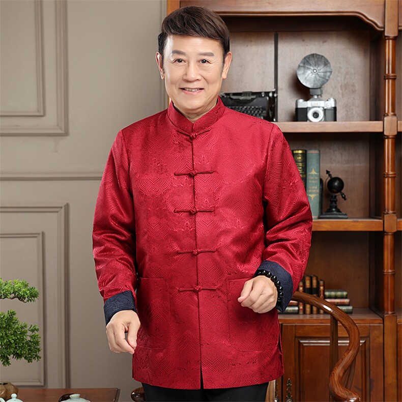 2024高品质主推秋款风唐装外套男装中老年中式复古盘扣夹克,男装夹克,钱塘723