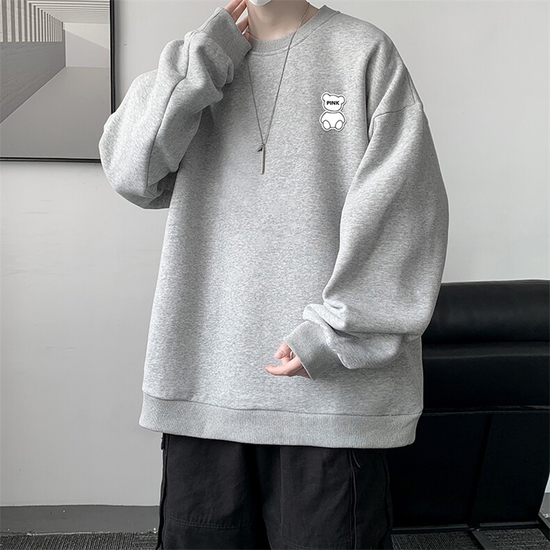 S6292-P28秋季圆领卫衣男大码韩版宽松长袖外套,男装卫衣,电商A040