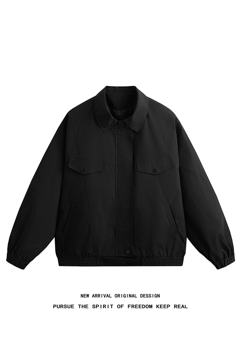 JK5005/P65春装新款个性纯色立领工装夹克男潮流上衣飞行员外套,男装夹克,电商A141