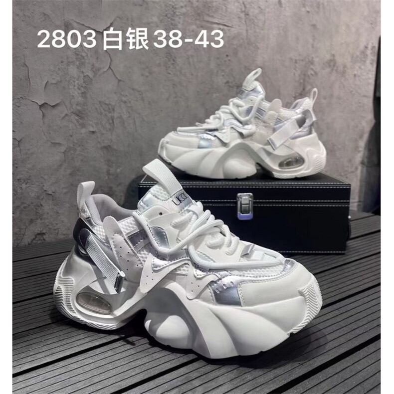 时尚厚底休闲鞋网布透气老爹鞋潮男鞋图片