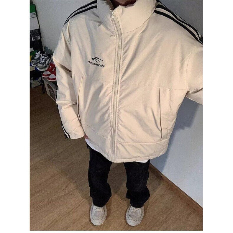 美式复古运动立领棉袄男女款冬季棉服防寒服潮牌情侣外套棉衣，男装棉衣，星座506A