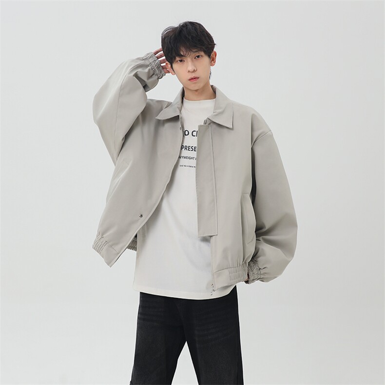2026春美式时尚飞行夹克男设计感宽松痞帅外套25XJ55218特批45图片
