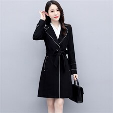 春秋风衣女中长款英伦风外套2025新款高端时尚百搭修身显瘦大衣，女装风衣，姿衣坊