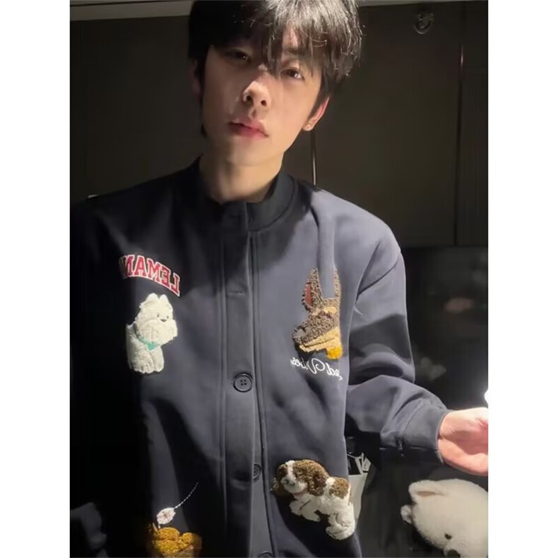 【有货】DV593-批60新款百搭日系流行潮流时尚文艺卫衣刺绣纯棉图片