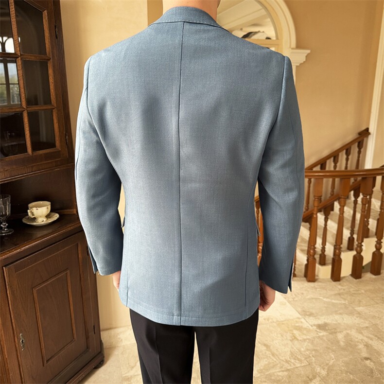 26做货-半里布男士休闲西装修身韩版西服外套上衣DX6946P175,男装西服套装,电商D216