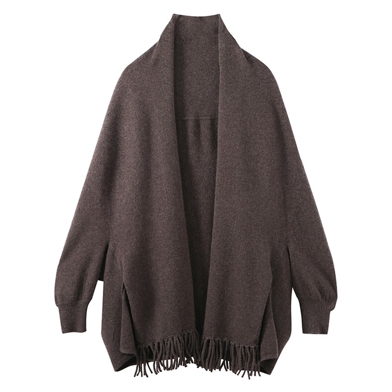 2025年秋季时尚百搭流苏大披肩，围巾，名驰羊绒