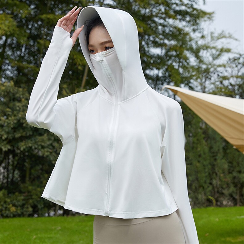 夏季新款冰丝防晒衣短款外套防紫外线遮阳服女皮肤衣凉感F066,女装防晒衣,星座1403A