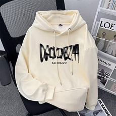 350g华棉潮牌印花连帽卫衣男女休闲春秋宽松时尚上衣5194-P43网图，男装卫衣，电商B245