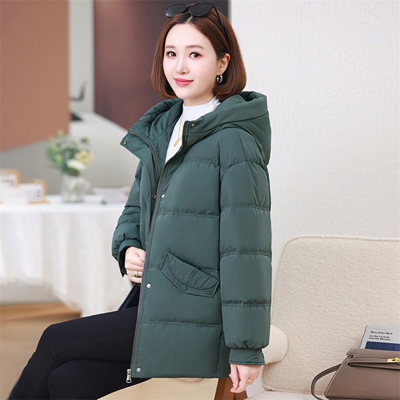 时尚百搭显瘦保暖棉服女冬季新款韩版宽松连帽加厚外套,女装棉衣/棉服,婷思杰（原婷想服饰）