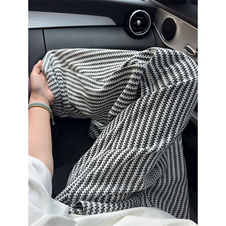 2026春季新款420g高克重鱼骨纹男直筒拖地休闲裤K5713特P27控68，男装休闲裤，电商A001