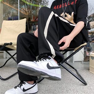 ins超火网红休闲裤男潮牌高街束脚运动裤春夏季九分裤子K1948-p35，女装休闲裤，星座1008-2