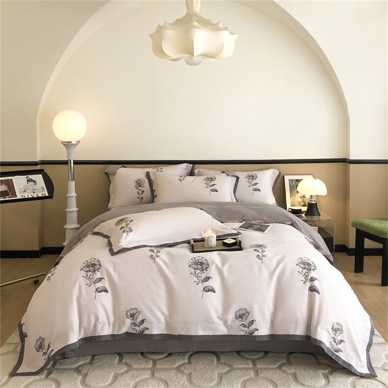 新款100S长绒棉磨毛进口数码印花系列，床品套件，一起卖家纺