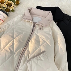 羽绒棉服女秋冬夹棉2024新款棉袄学生冬季菱格外套B1012P85，男装棉衣，星座1116-2