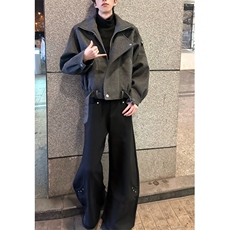 短款毛呢外套夹克男新款ins流行原宿简约潮流文艺百搭时尚气质，男装夹克，星座601-1