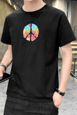 有现货2021夏季新款潮流个性印花百搭男士短袖T恤A436-T637，男装T恤，电商A436