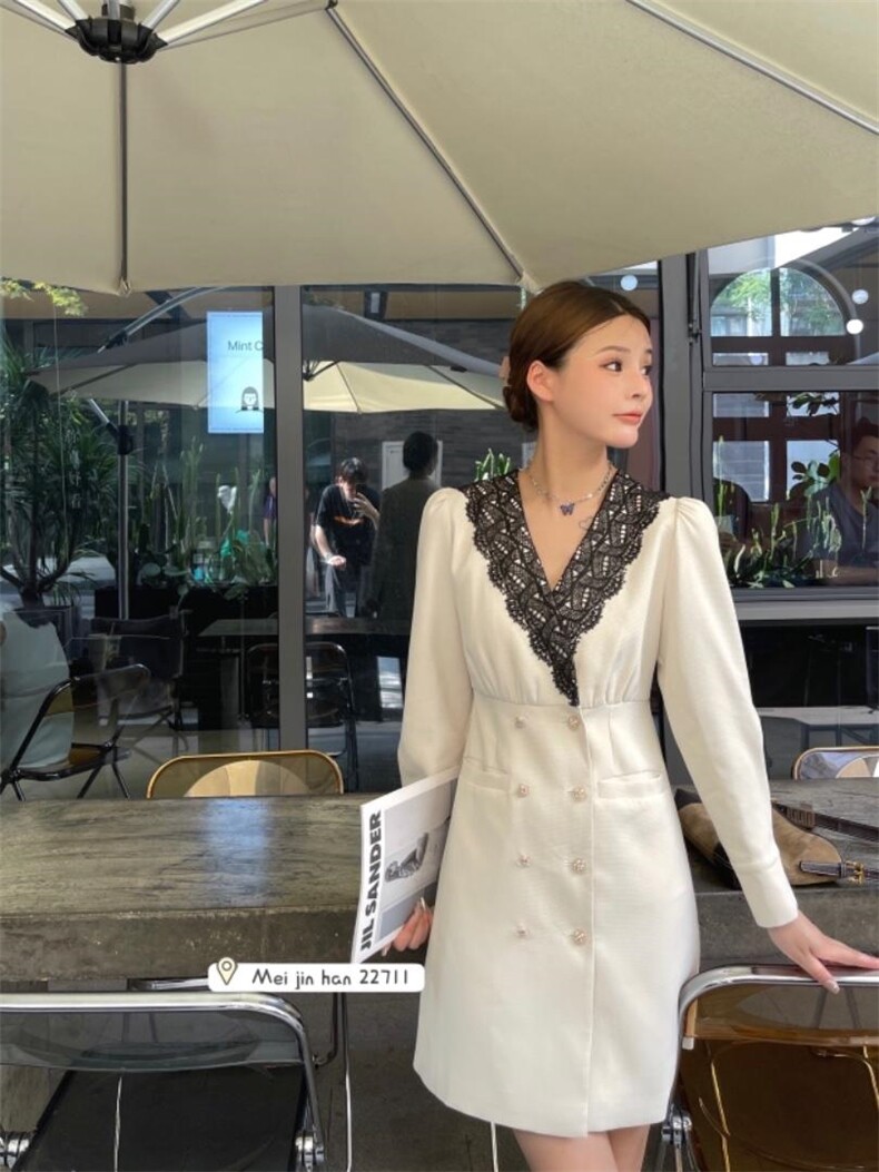 秋季连衣裙，女装连衣裙，美巾涵