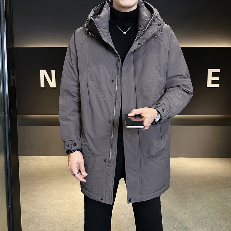 标50绒中长款男士羽绒服冬季2025新款风衣外套A313-9915-P275,男装风衣,电商A313