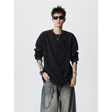 TWY26特38控68polo圆领情侣卫衣宽松外套男100聚酯，女装短外套，电商B370