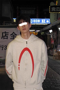 花灰色开衫连帽卫衣美式外套潮牌痞帅情侣上衣 WY148 特P53图片