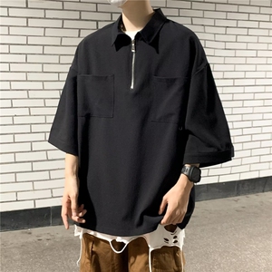 夏季新款衬衫潮流慵懒男方领衬衫W1261P33图片