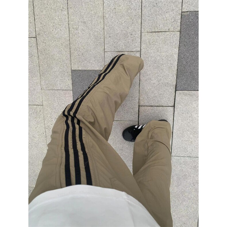 美式复古条纹直筒裤三道杠速干裤子男夏季薄款1007-WWKZ01-P48,男装休闲裤,星座1007（原301D）