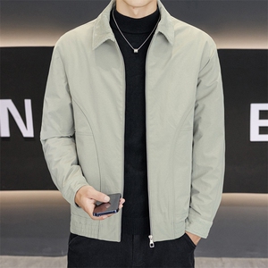 男潮牌短款羽绒服2025新款痞帅翻领夹克外套图片