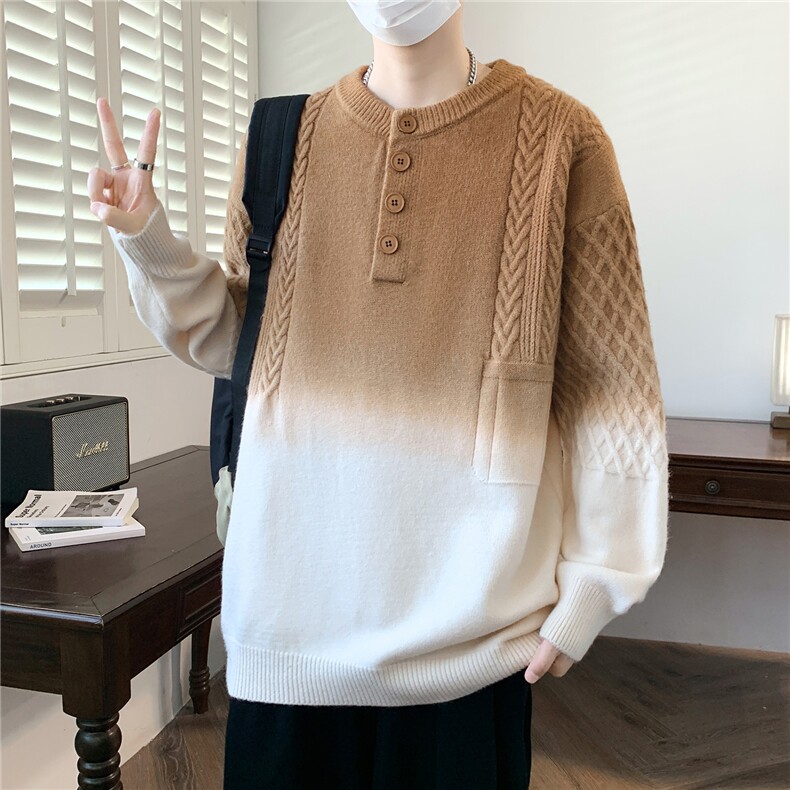 【新品】2025秋冬男士时尚休闲百搭针织连帽毛衣潮流-M249-P58,男装针织衫/毛衣,星座1105-1