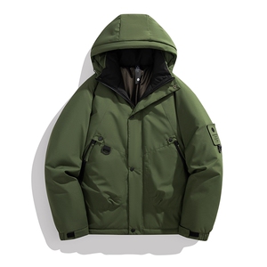 冬季工装棉袄冲锋衣男士棉衣加棉加厚棉服连帽潮A266-MY8014-P75图片
