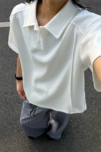 主推2025重磅夏季简约新款百搭翻领POLO衫短袖T恤男S417-特28图片
