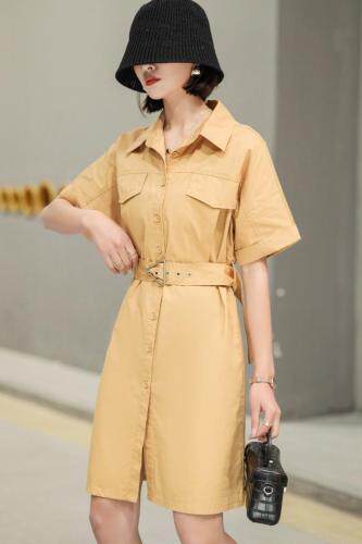 夏季新款休闲水洗连衣裙，女装连衣裙，维茜