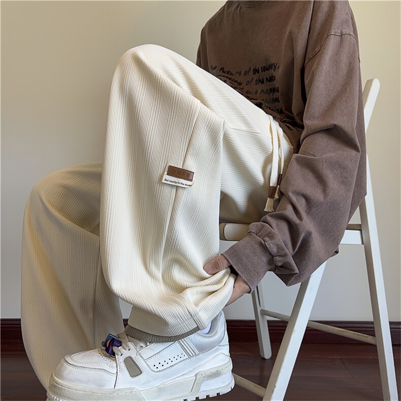 K2485常规p45控682025秋季新款假两件裤子男休闲裤男长裤，男装休闲裤，电商D229A