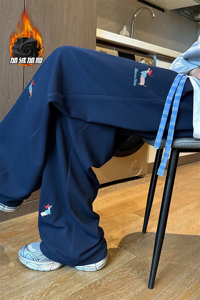2025HK25645加绒内景超柔小狗刺绣卫裤M-5XLHK25983-P50,男装休闲裤,电商A022