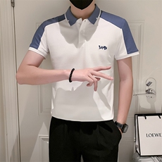 男士夏季小伙简约休闲POLO衫男刺绣保罗衫301A-1/PL63/P50，男装Polo衫，星座301A-1