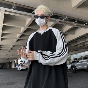 抖音得物高品质重磅全棉二开支持退换 360克宽松插肩织带卫衣CM07图片