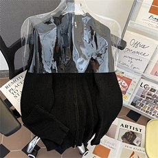 韩版简约拉链立领针织开衫情侣秋冬宽松休闲毛衣外套MY0295-P50，男装针织衫/毛衣，星座308B-1