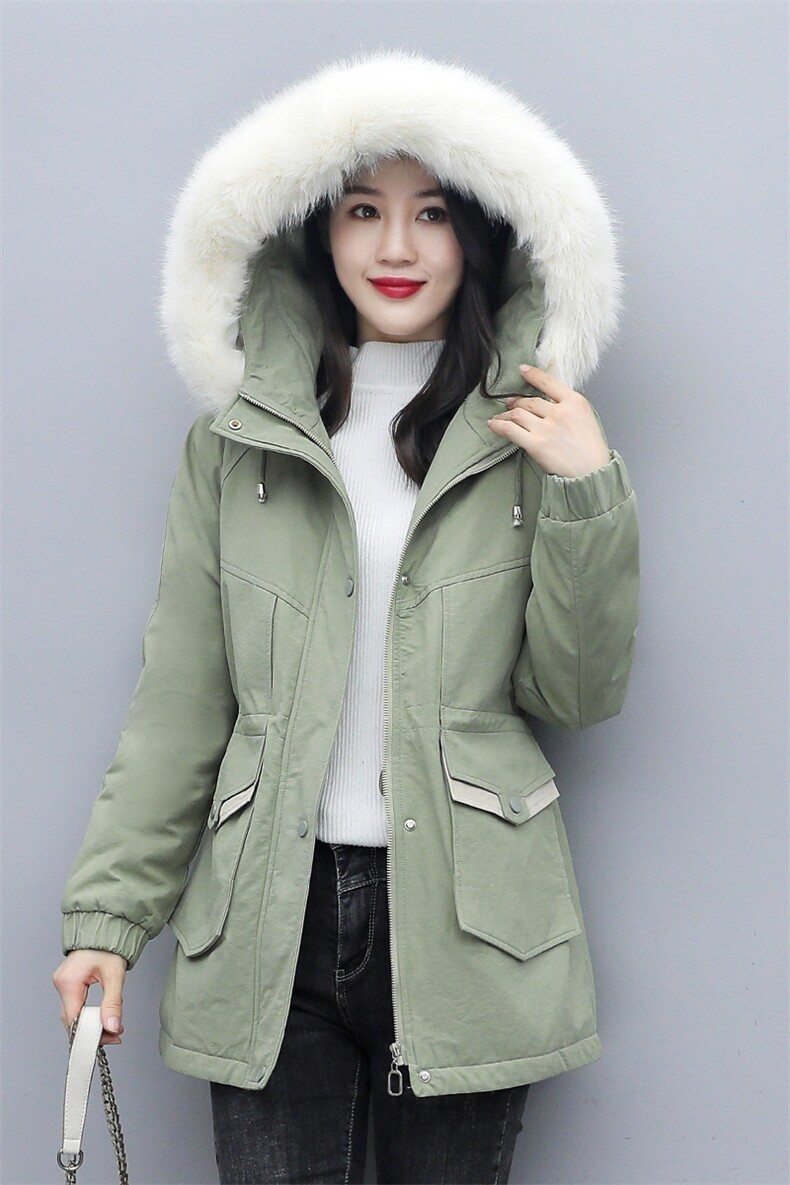 2020冬季新款时尚休闲舒适连帽棉衣,女装棉衣/棉服,涵亦佰惠