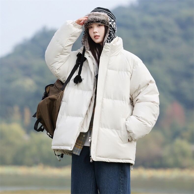 现货二开 抖音得物供视频 三防加厚假两件立领棉衣棉服 LL907图片