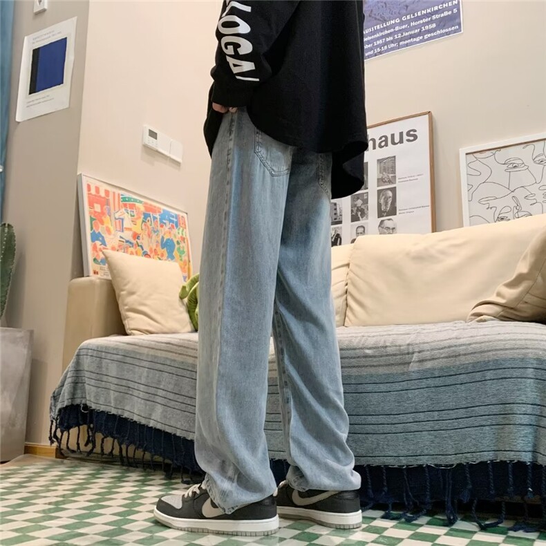 磨白牛仔裤男秋季潮大码休闲裤子高街M868P39,男装牛仔裤,星座1116-2