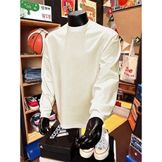 230克重磅精梳纯棉纯色光板平口袖口美式长袖T恤打底衫Y55，男装T恤，电商A486