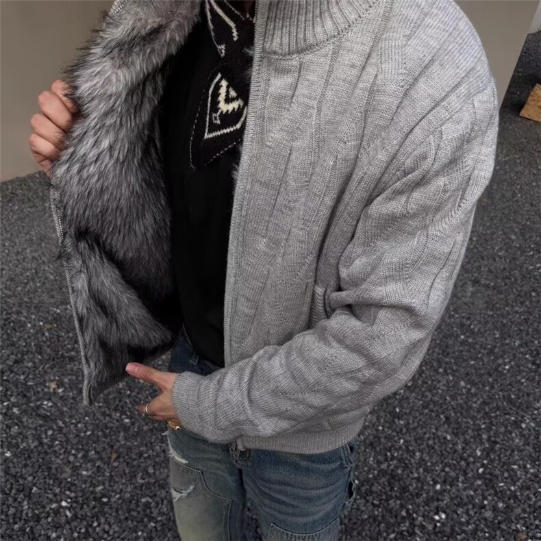 现货DM503-特批105秋冬重磅开衫针织衫座山雕外套,男装针织衫/毛衣,星座603-2