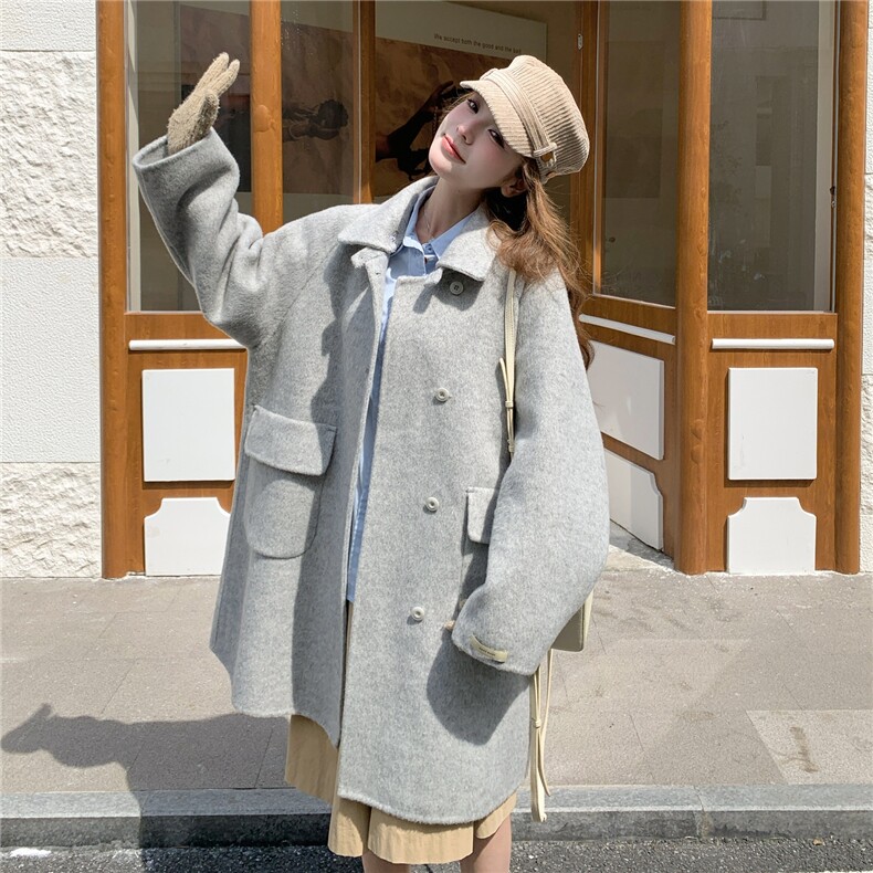 已出货双面尼羊毛大衣8877P265K398,女装羊绒大衣,2C201