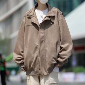 秋季青春流行男夹克文艺潮麂皮绒外套 W6677 P68图片